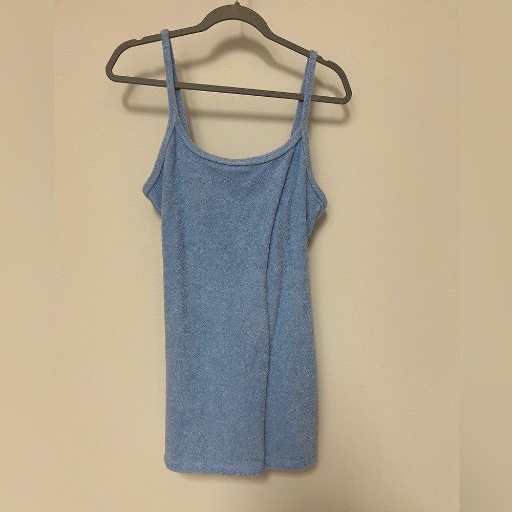 Blue Women's Terrycloth Dress